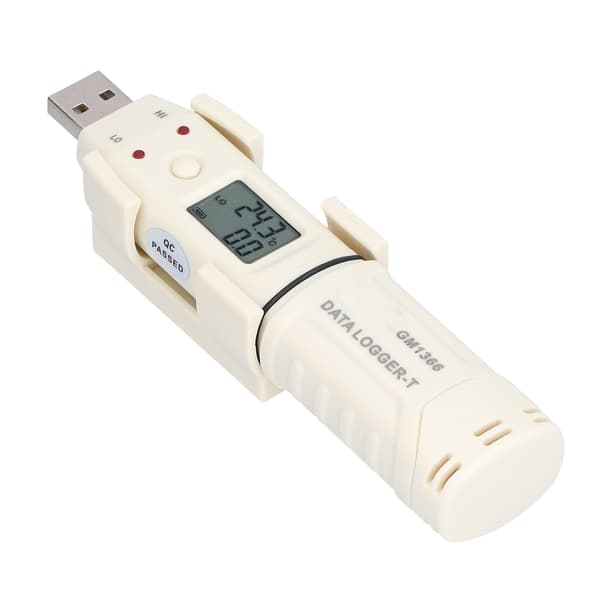 Digital termometerlogger USB Smart LED för inomhusbruk