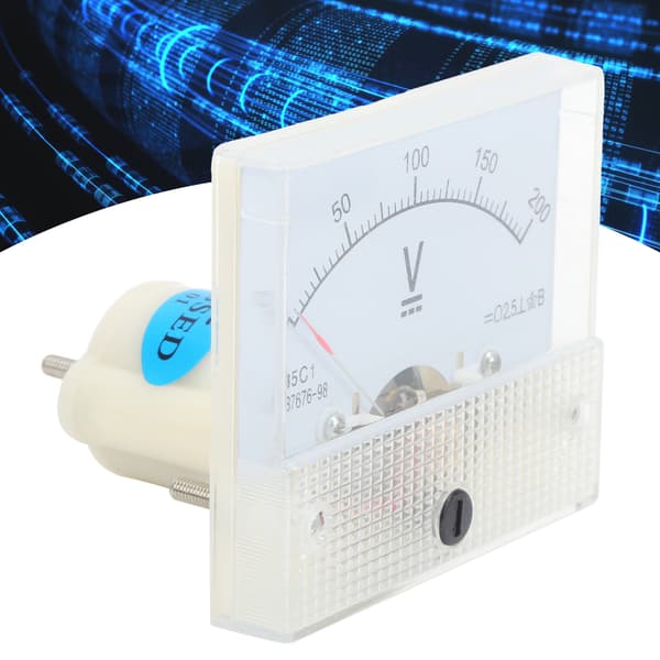 Pointer DC Voltmeter Panel Volt Spændingsmåler Måleinstrument 85C1 DC 0~200V