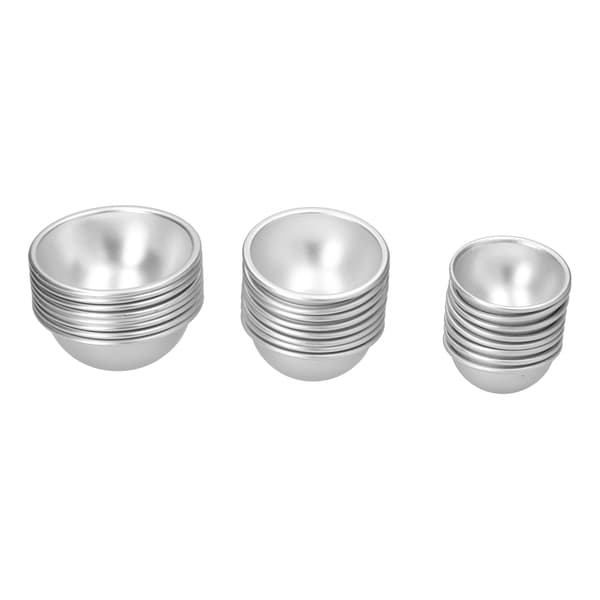 DIY aluminiumslegering badebombeforme letvægts hjemmeisbakke kagebageform sæt#24