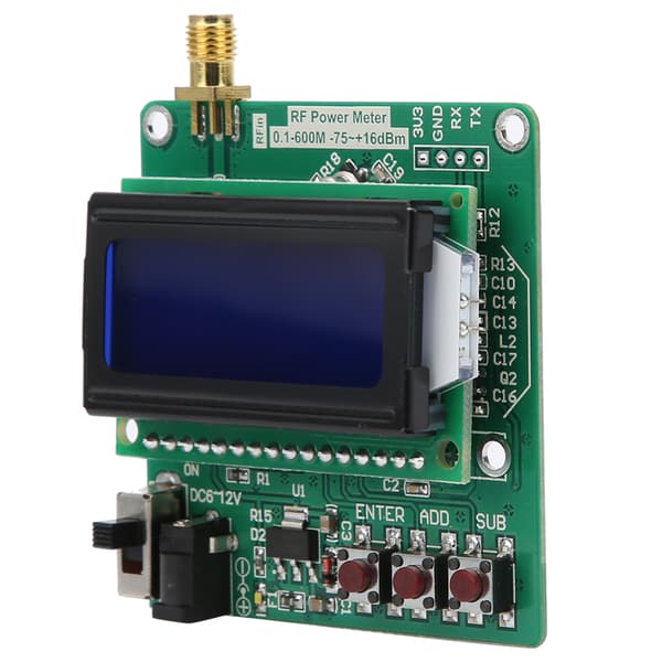 RF-effektmåler effekt-dæmpningssæt digitalt display signalstyrkemodul 1M‑8G