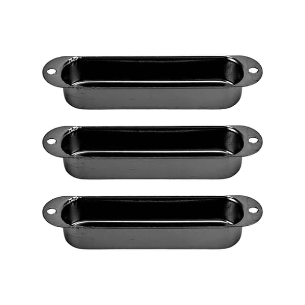3-pack elgitarr single coil pickup-skydd koppar svart musikdelar set kit