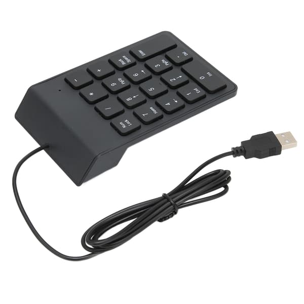 Mini USB numerisk knappsats 18 tangenter bärbar nummerplatta för PC bärbar dator stationär dator