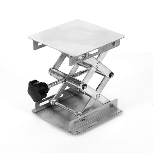 100X100mm Laboratorieløft Løfteplatforme Stativ Saks Rustfrit stål