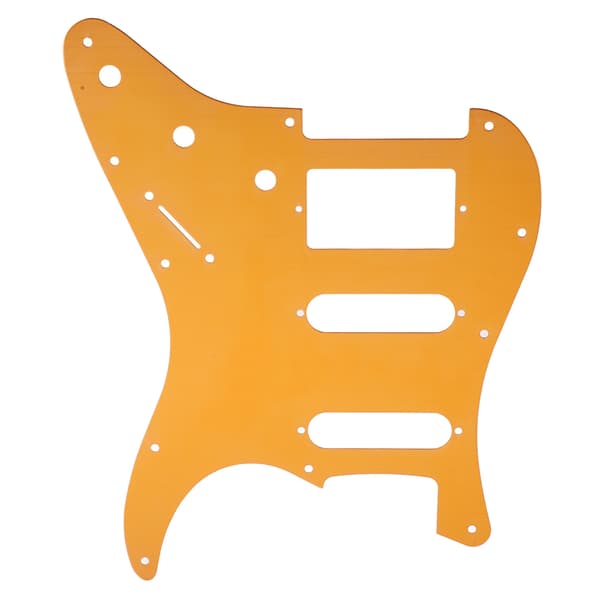 SSH Elguitar Pickguard Aluminiumlegering Orange Ridseplade til Beskyttelse