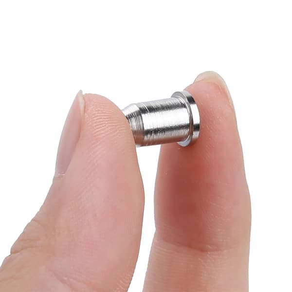 6 st järn elektrisk gitarr stränghylsor gitarr stränglock instrumenttillbehör (silver)