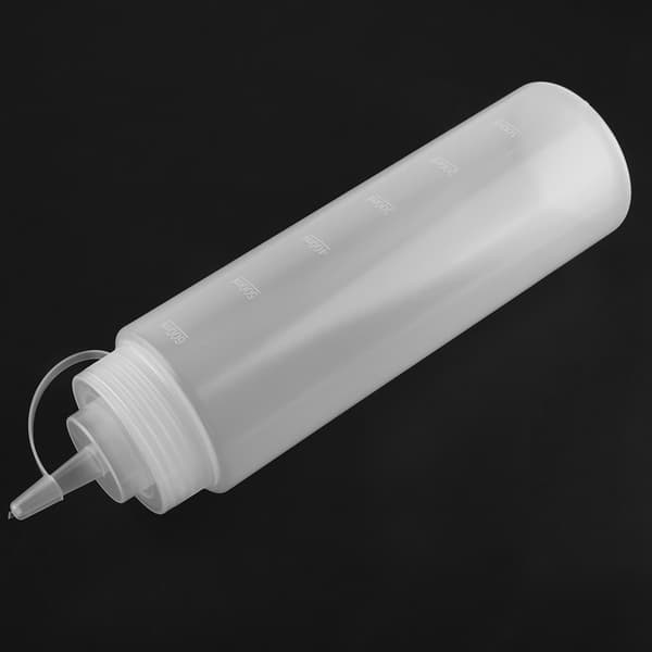 720 ml 10 stk. / sæt plastikkrydderidispenser til sauce, olie, fløde, eddike (hvid)