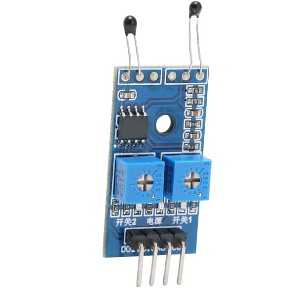 NTC termisk sensormodul 2-kanals temperaturkontrollkretskort elektroniska moduler