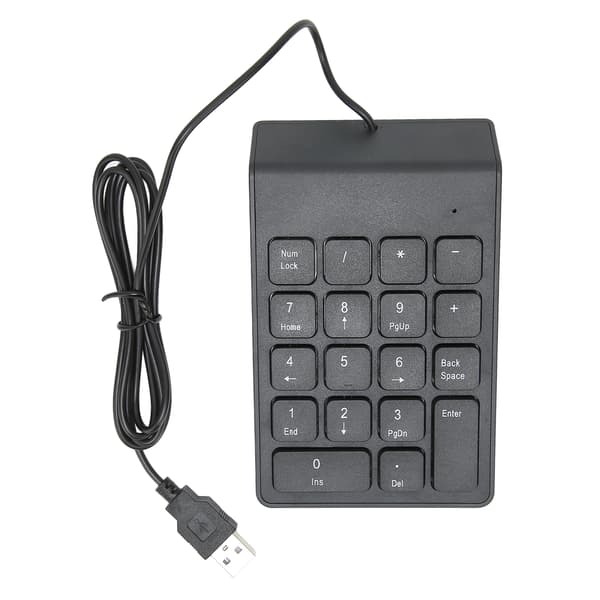 Mini USB numerisk knappsats 18 tangenter bärbar nummerplatta för PC bärbar dator stationär dator