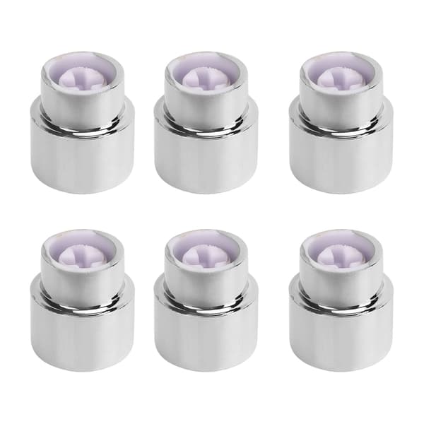 6 st gitarrfatbrytarspets 5-vägs rund retro plast silver elgitarr pickup brytarknopp