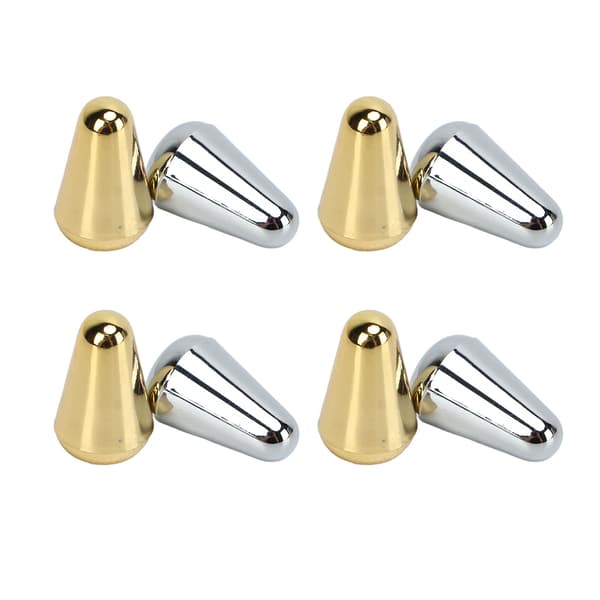 20-pack elgitarr switch tip väljarknopp slitsad plastset silver guld för ersättning