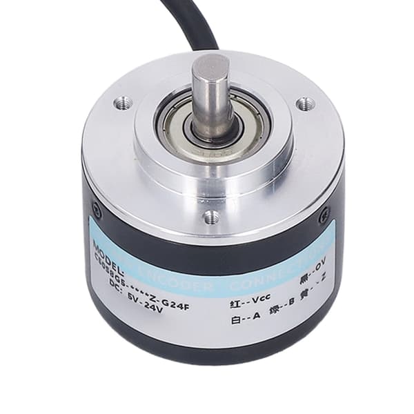 IP50 Inkrementel Encoder, 50 mm, 2-faset Roterende Aksel Encoder, 5-24V DC, 2000 PPR, til Automationskontrol