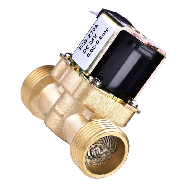 3/4\" DC 24V Normalt Lukket Magnetventil i Messing til Vandkontrol