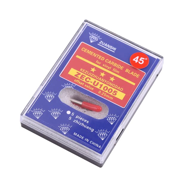 Plotterskärare Kniv Hårdmetallblad För Vinylskärning Bokstäver (45°)