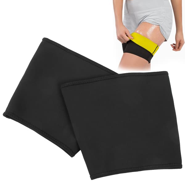 Lårkompressionsstøtteærme svedfremmende benstrømper hamstringstrimmer (gul) XL
