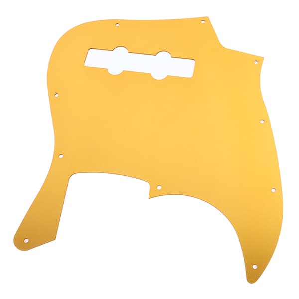 Jazz Bass Aluminium Pickguard Scratchplate Vibrerande Orange Guld Elgitarr Frontskydd