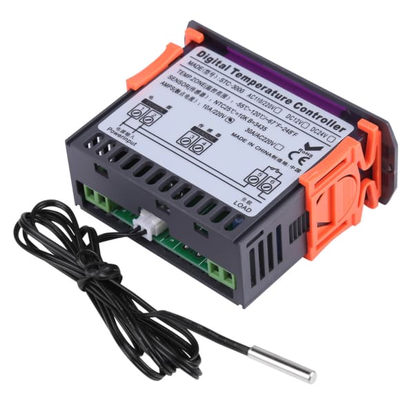 STC-3000 110V-220V Touch Digital Temperaturregulator Termostat Med Sensor (10A)