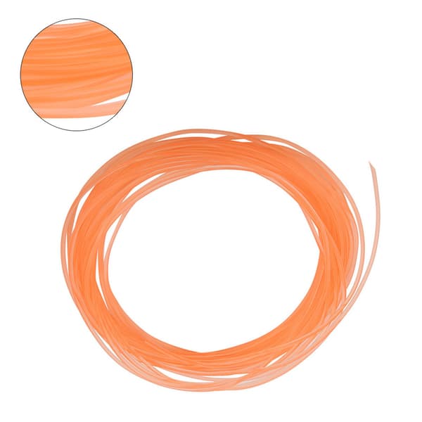 Orange slät yta PU polyuretan rundrem för drivöverföring (4mm*10m)