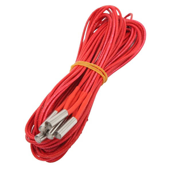 5 stk. varmepatron DC 24V 40W rustfrit stål 6x20mm tilbehør til 3D-printer 1m / 3.28ft