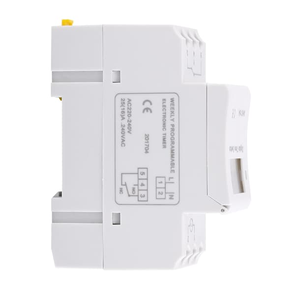 LCD Elektronisk Timerrelæ AC220V, 16 TIL/FRA Ugentligt Programmerbar, Digitalt Display