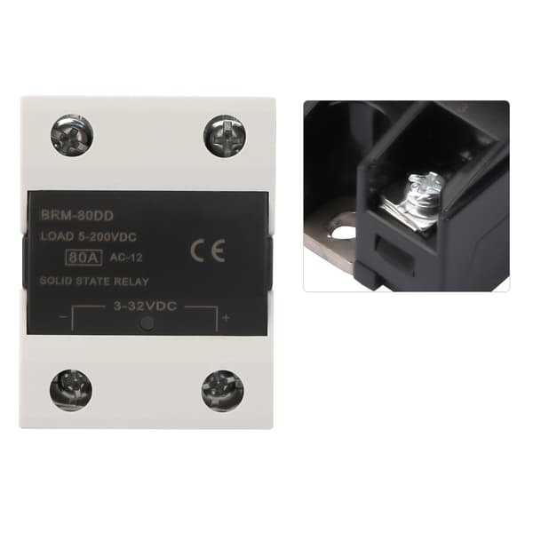 BRM-80DD DC Control Communication SSR Solid State Relæ 3-32V 80A