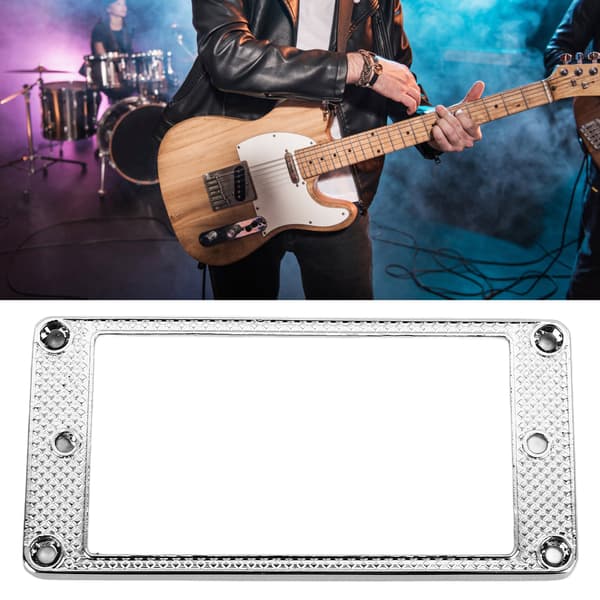 Silver Zinklegering Konturerad Gitarr Pickup Ram för Les Paul Elgitarr, Pro Monteringslist, 1-pack