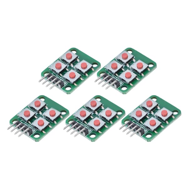 5 st 2x2 Scan 4 knappsats tangentbordsmodul Array Key Switch Modul för elektrisk styrning