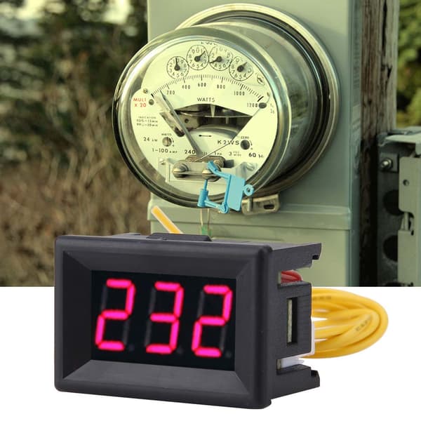 1 stk. Digital 0,36\" LED Display Voltmeter AC Spændingsmåler Panel 70-380V
