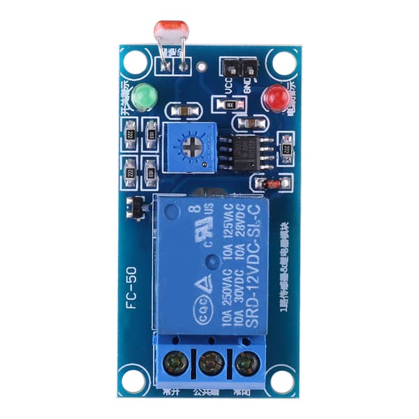 12V Stabil LDR Fotomodstand Relæ Modul Controller Lyssensor Afbryder