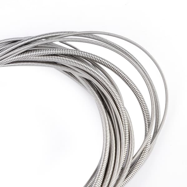 5-pack rostfria silverbasgitarrsträngar 120 cm 1,2-3 mm för 5-strängad elbas reservdelar