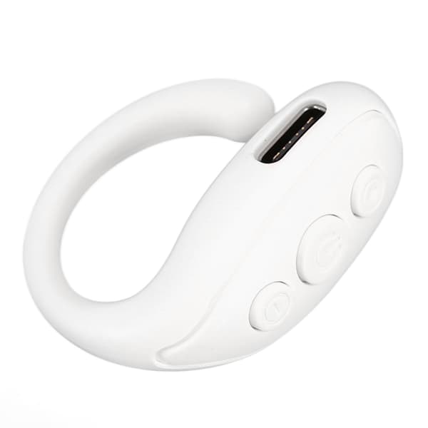 Bluetooth kamerafjärrkontroll för telefon surfplatta, ABS ringdesign, lång batteritid, vit