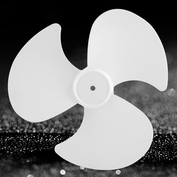 2 stk. plastikventilatorblade med tre blade til elektriske ventilatorer