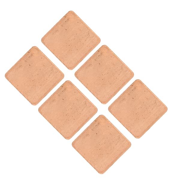 100-pack kopparkylflänsdynor termisk dyna för PC bärbar dator IC-chip GPU CPU VGA RAM VRAM PS5 M.2 SSD 20x20x1.0mm