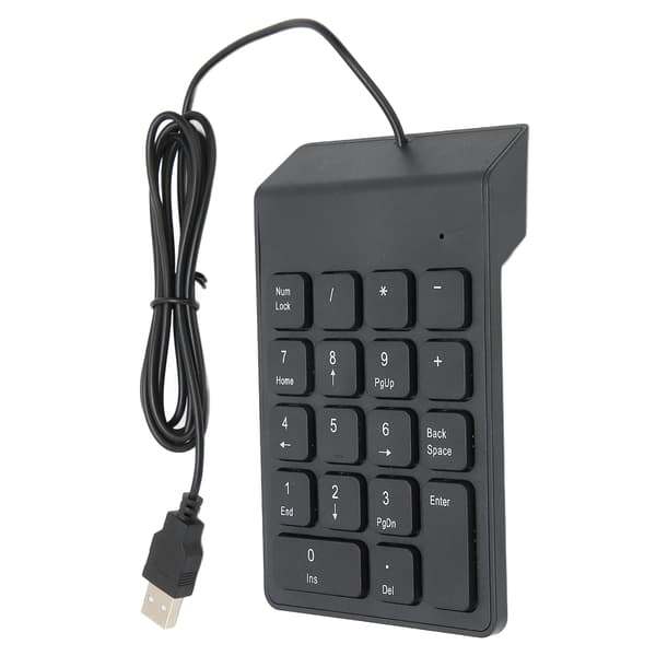 Mini USB numerisk knappsats 18 tangenter bärbar nummerplatta för PC bärbar dator stationär dator