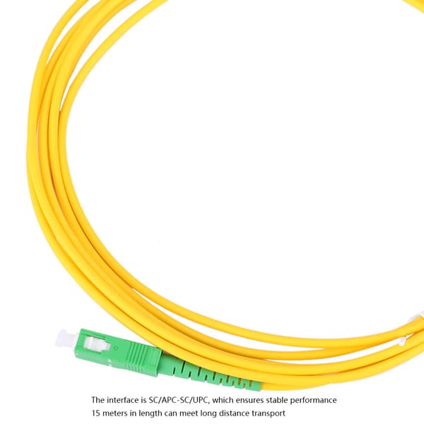 Fiber Jumper 20m Optisk Fiber Patchkabel Singelmodskabel Sc APC-Sc UPC