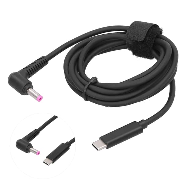 USB-C han til DC 4.8x1.7mm strømadapterkabel til opladningsstik til bærbar computer