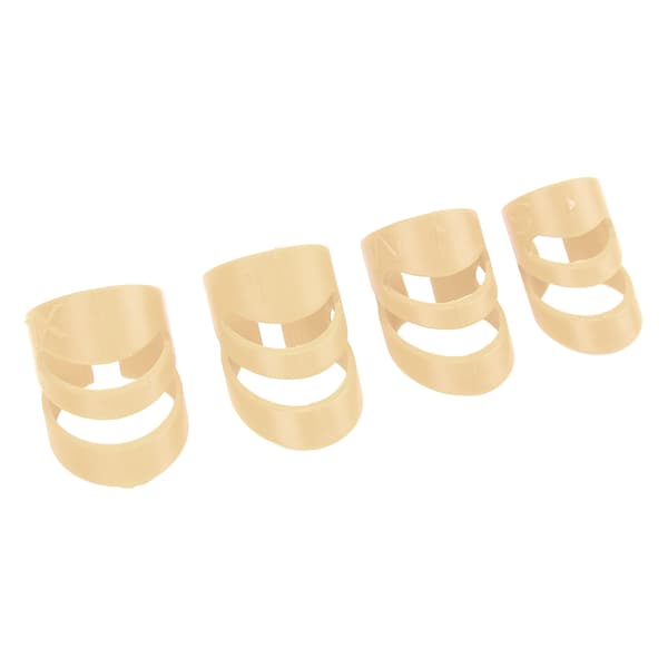 4 st beige gitarrfingerplektrum fingerskydd instrumentsats för basbanjo