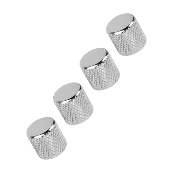 4 st elgitarrrattar set metallpotentiometerlock volymtonkontroll för bas silver