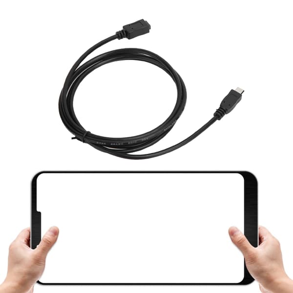 Micro USB 2.0 han til hun forlængerkabel til smartphone, tablet og mere