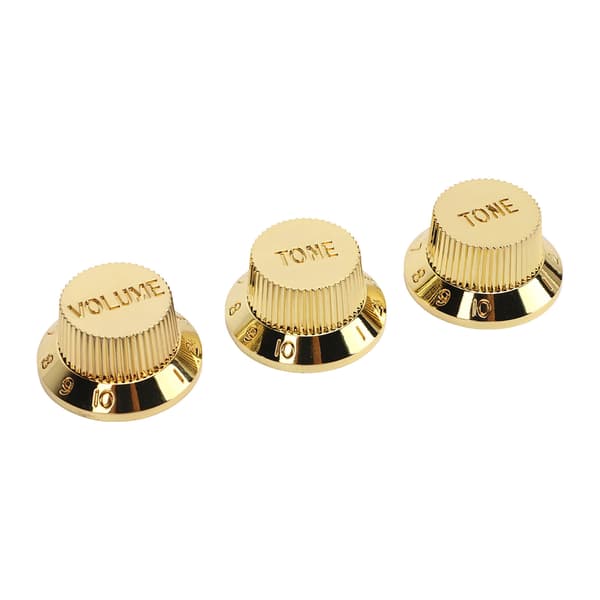 3PCS Basgitarr Volymkontrollratt Plast 2T1V Fint utförande Gitarr Potentiometerratt för ersättning