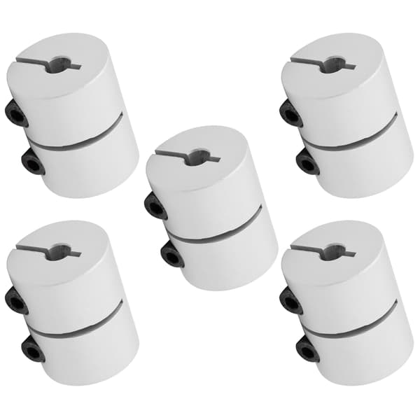 5 stk. akselkobling i aluminiumslegering til 3D-printer, servomotor, stepmotor