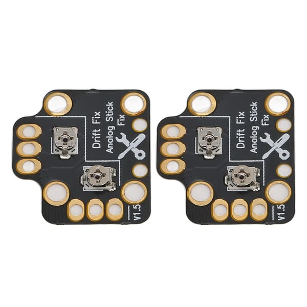 2x Universal 3D Analog Stick Drift Reparationskort för Game Controller Joystick Fix Mod Svart