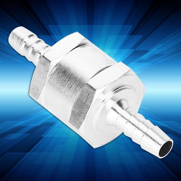 Aluminium Bränsle Backventil Envägs Bensin 6MM