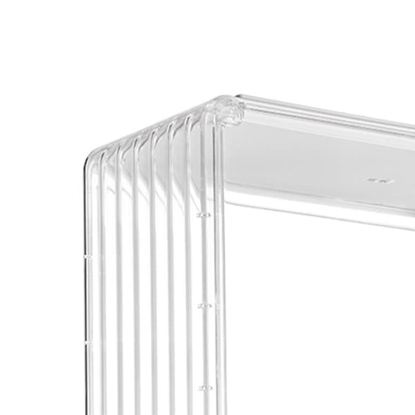 Dockskåpsvitrin Förvaringslåda Transparent med Magnetisk Dörr för Rumsinredning