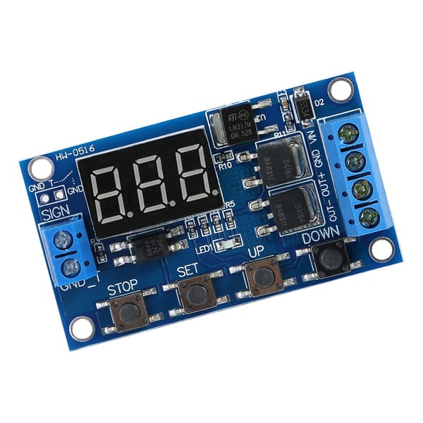 DC 5V-36V Trigger Cycle Delay Timer Switch Tænd/Sluk Relæmodul med LED-display