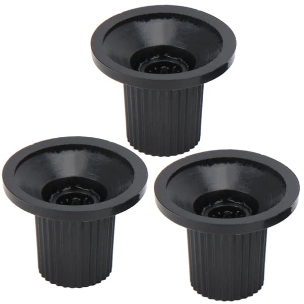 3 x plast \"Witch Hat\" elgitarrpottknappar för tonvolymjustering och dekoration