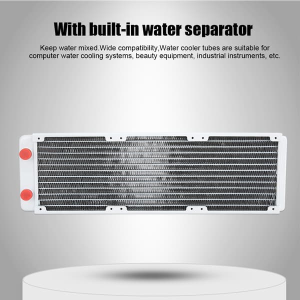 360 mm vit kopparradiator vattenkylningskylfläns för industriell utrustning