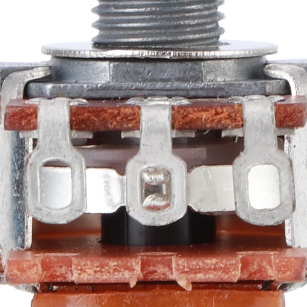 1 st metallgitarr tonkontroll potentiometer a500k 18mm axellängd silver för elgitarr bas push-pull coil tap