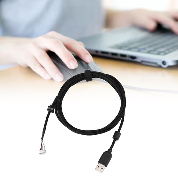 USB-museledning 2,19yd Plug & Play erstatningskabel til Logitech G502