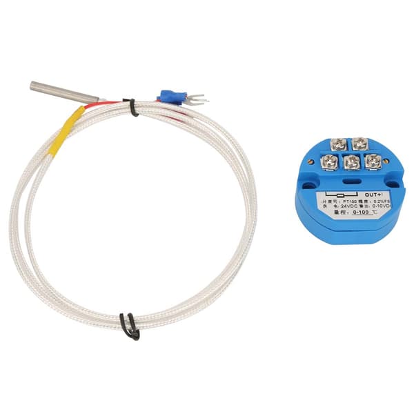 -50 ~ 400 grader PT100 temperaturtransmitter DC24V udgang 0-10V sensor