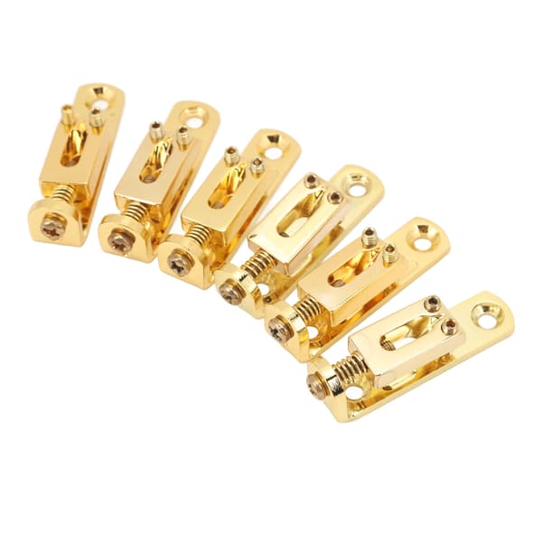 6-pack elgitarrstallar, delad stil, zinklegering, reservdelar, guld